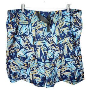 Columbia Omni Shade Tropical Palm Tree's Men's Elastic Waist Swim Trunk/Shorts